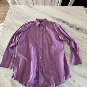 Croft & Barrow Men's Purple Dress Shirt 16 1/2-32/33